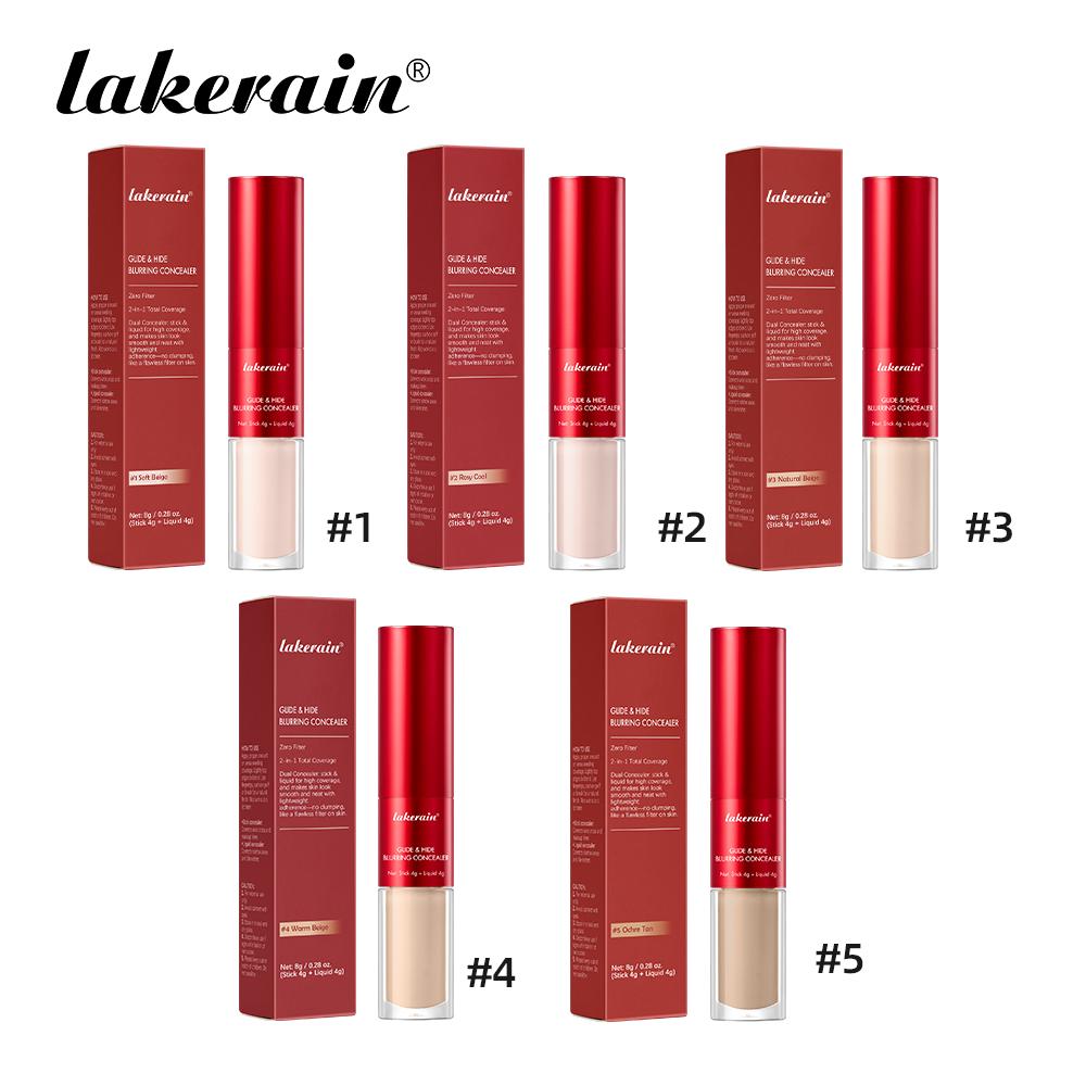 Кремово-жидкий консилер-корректор 2-в-1 Glide Blurring Conceal, стойкий, с полным покрытием, легкий, скрывает, водостойкая основа под макияж