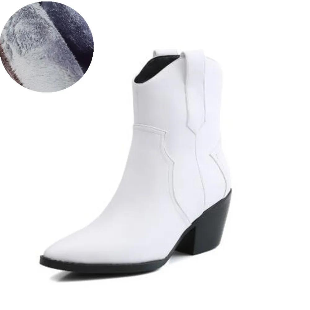 Батильоны ретро черные на резинке больших размеров 33-45 женские зимние осенние ковбойские ботинки до щиколотки женская модная обувь