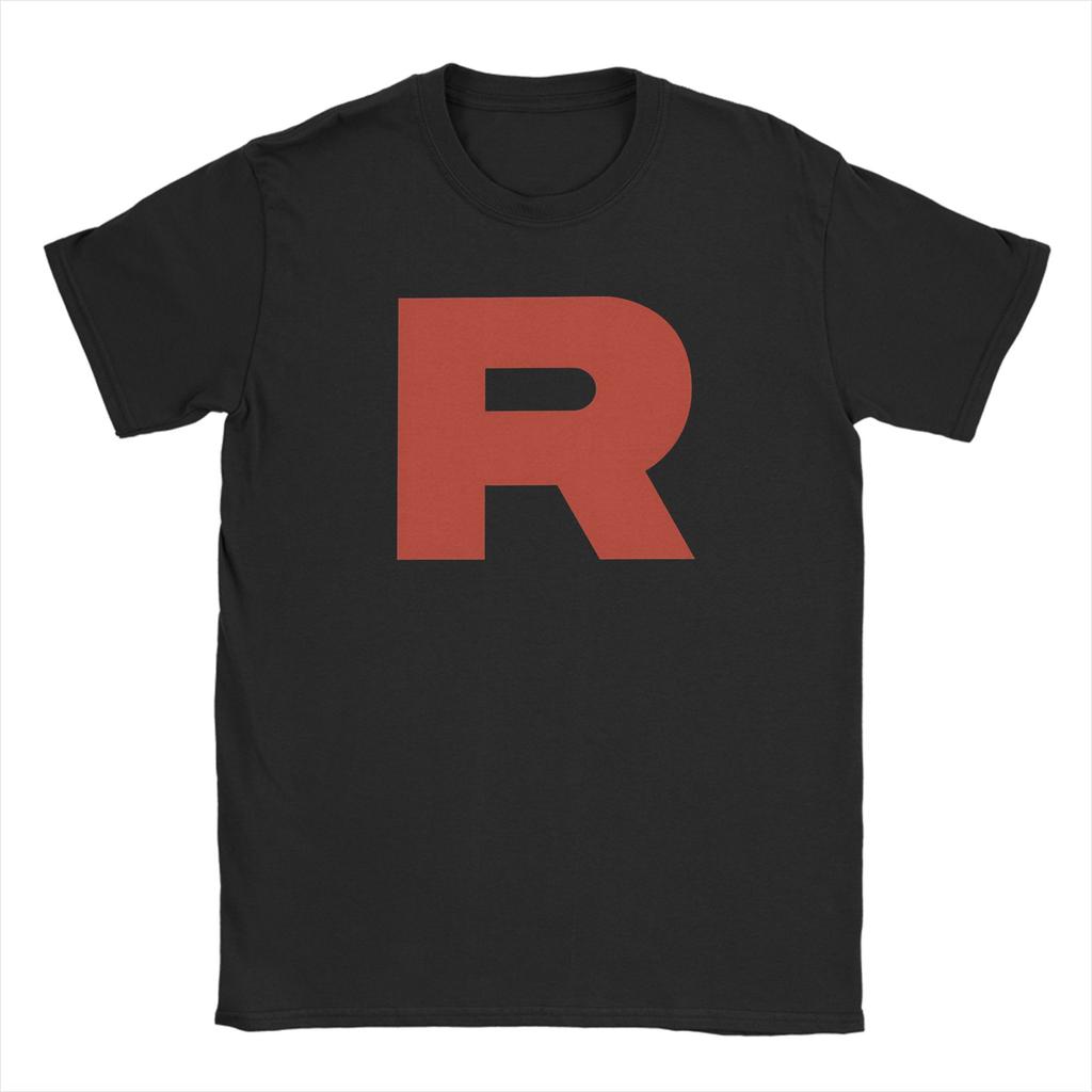 Vintage Team Rocket P-Pokemon T-Shirts O Neck Cotton T Shirts Short Sleeve Tees Gift Clothes Unisex