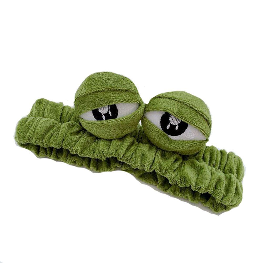 Аксессуары для волос Моющая повязка на голову Широкополые эластичные повязки для волос Макияж Забавная повязка для волос с лягушкой