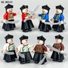 M8045 Qing Dynasty Soldiers Inside Spy Ancient Small Particle Doll Assembling Building Blocks Toy