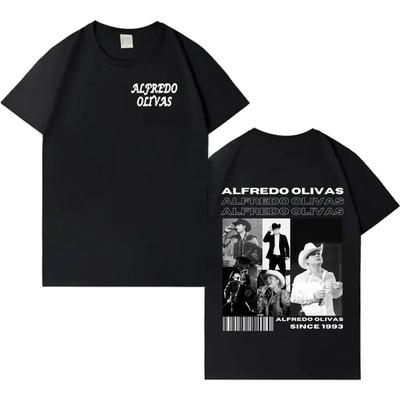 Alfredo Olivas Hip Hop Album Graphic Tee Unisex Stylish Y2K Casual Vintage Soft Crewneck 100 Cotton Humorous Print Short