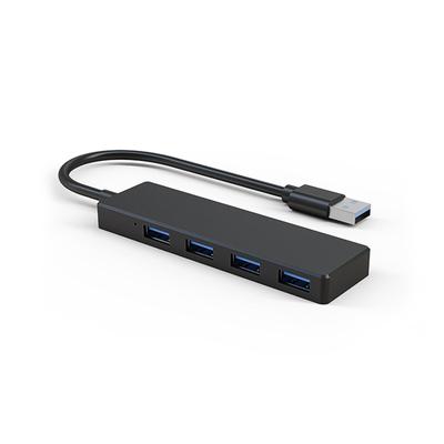 USB-концентратор Расширение USB USB Windows Горизонтальный Рабочий от 4-портового Кабеля, 3.0, Ультратонкий, 4-портовый Разветвитель, Высокоскоростной Концентратор, 5 Гбит/с, Совместимый, Черный,
