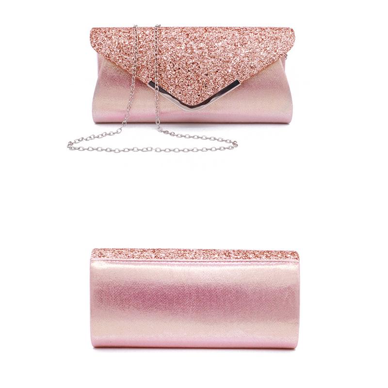 SCIONE Fashionable Dinner PU Sequin Elegance Handbags Catching Bag Clutch Bag Cosmetic Banquet Bag