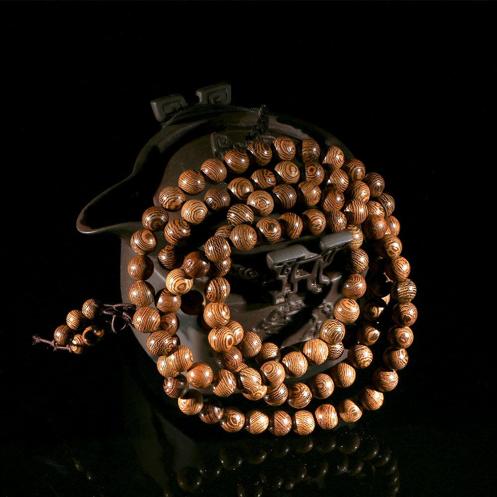 Особый браслет-манжета Тибетский буддийский Венге Деревянные бусины для молитв Розарий Мала браслет