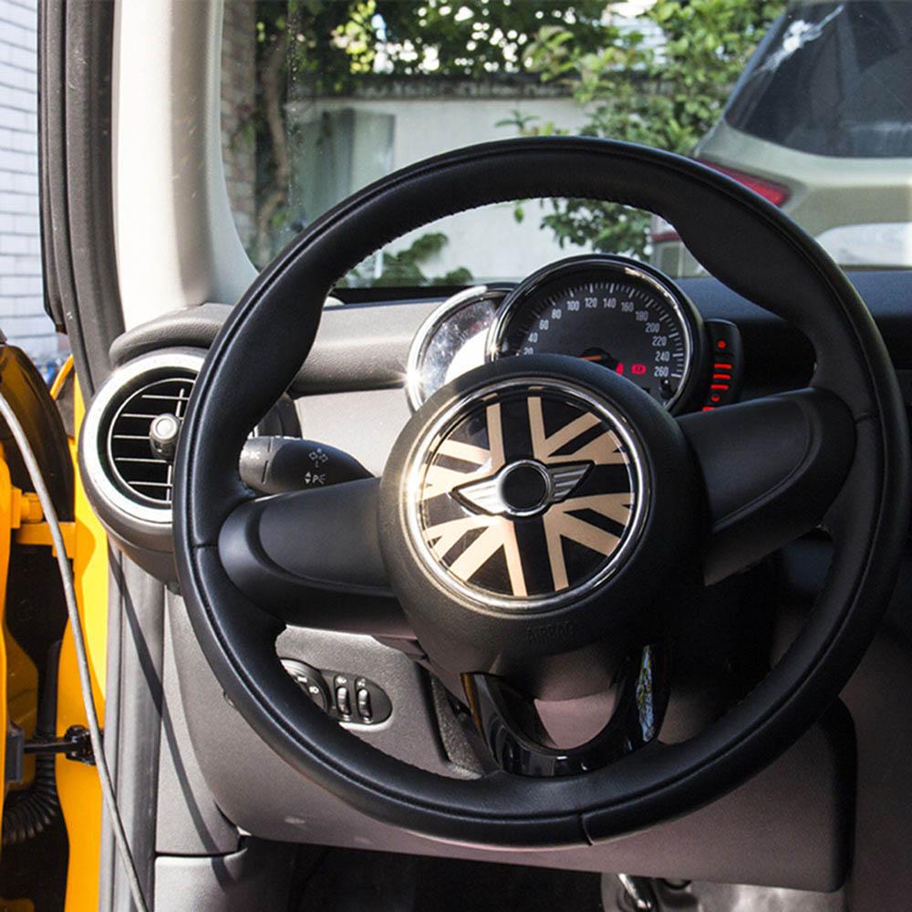 Наклейка на руль автомобиля с изображением флага Великобритании, чехол для BMW MINI Cooper JCW F55 F56, украшение для салона автомобиля