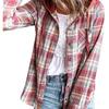 Новая весенняя женская рубашка из смесового хлопка, модная клетчатая рубашка с капюшоном, женская рубашка с длинным рукавом и однорядными пуговицами, блузки в британском стиле
