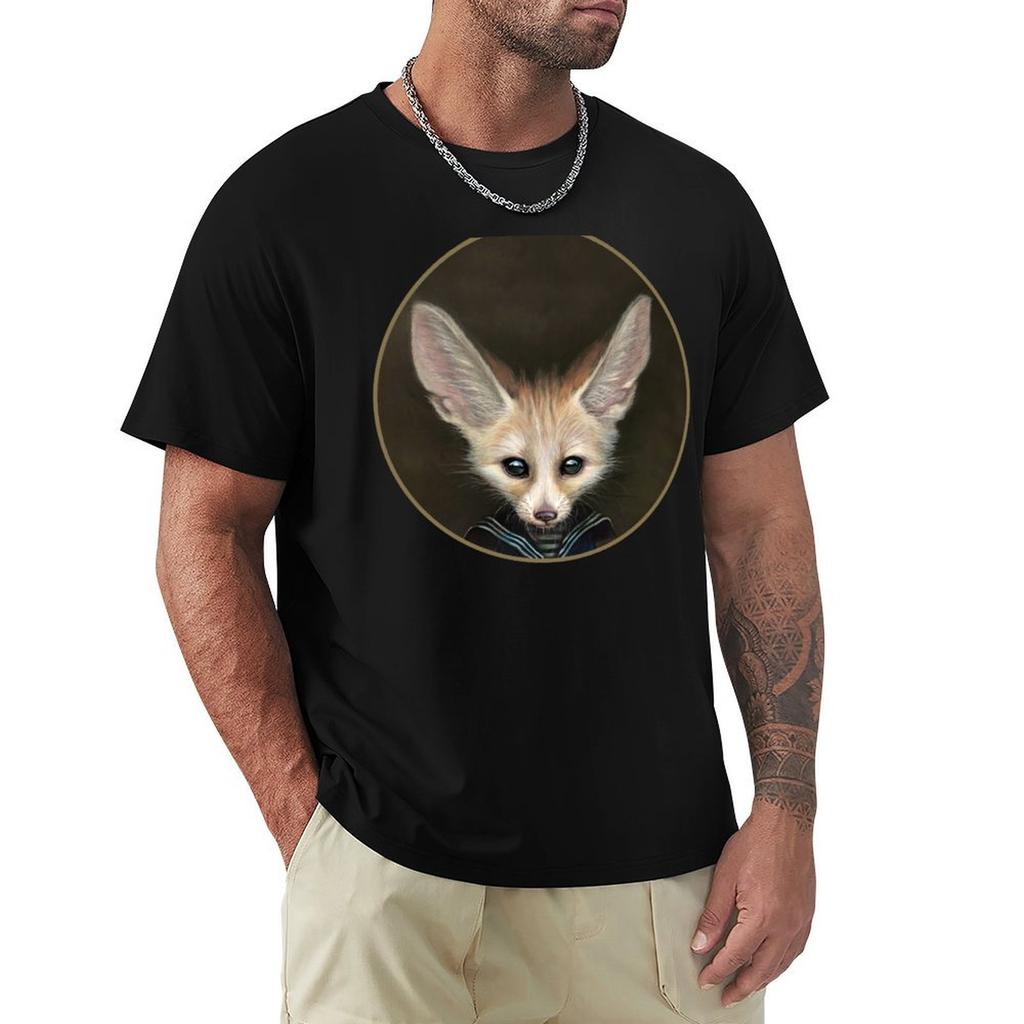 Cornelius Greyville Iii A Young Fennec Fox Tshirt Plus Size Solid Color Tshirt