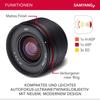 Focale fixe samyang objectif af 12mm f/2 compatible avec fuji x