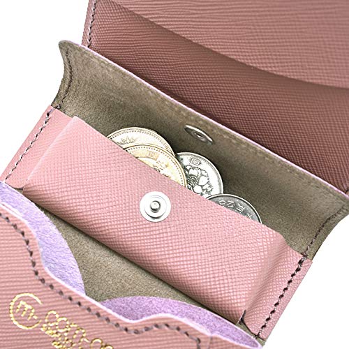 Двойной кошелек SLIM 005 JOURNAL японский кошелек для монет кожаный кошелек [Ikenohata Ginzaten] COM-ONO (розовый)
