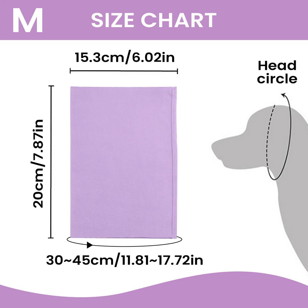 Dog Ear Cover Snood Calming Soft Pet Hood Dog Neck And Ear Cover Warmer for Small Medium Large Breeds Hair Cutting Shower