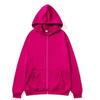 Unisex Hooded Zip-Up Sweatshirt Oversized Casual Pullover Lightweight Cotton Blend Long Sleeve