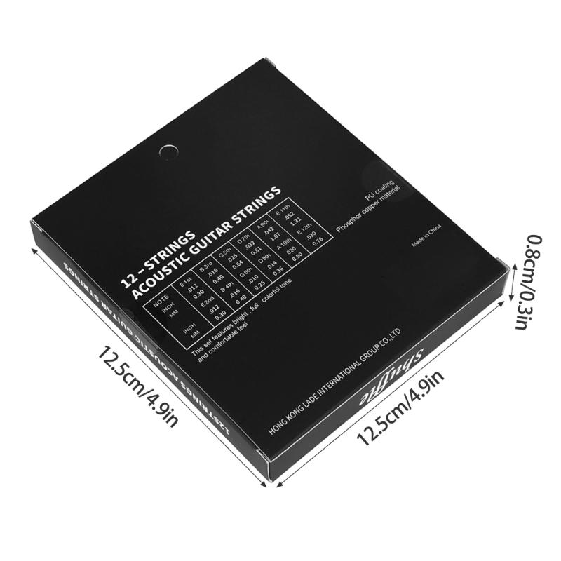 12 шт. Акустические гитарные струны для 12-струнной классической гитары, аксессуары