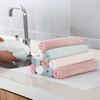 3/10Pcs Kitchen Cleaning Articles Dining Wash Towel Absorbent Square Microfiber Dishcloths Household Thickened Absorbent Cloth