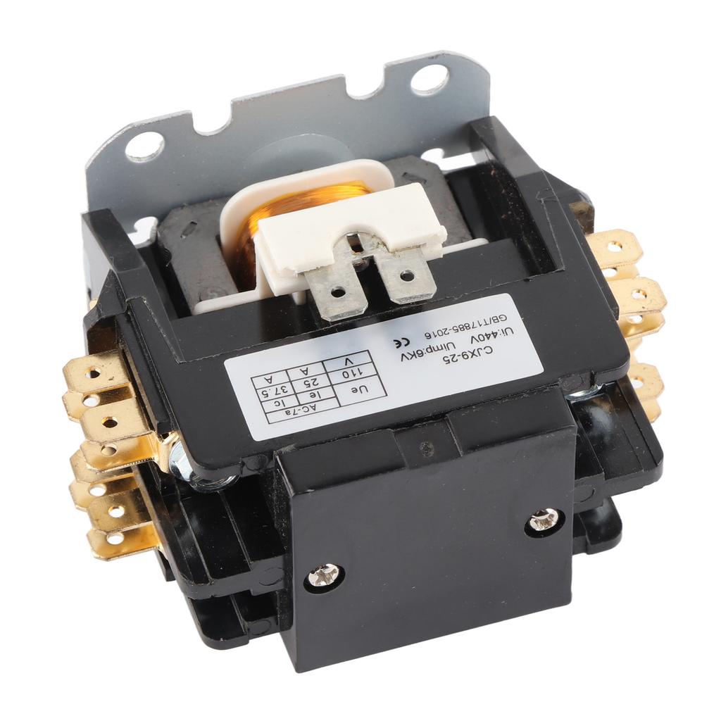 Контактор переменного тока CJX9 25 2P Серебряный сплав Контакт Огнестойкий PP Shell 25A Кондиционер AC