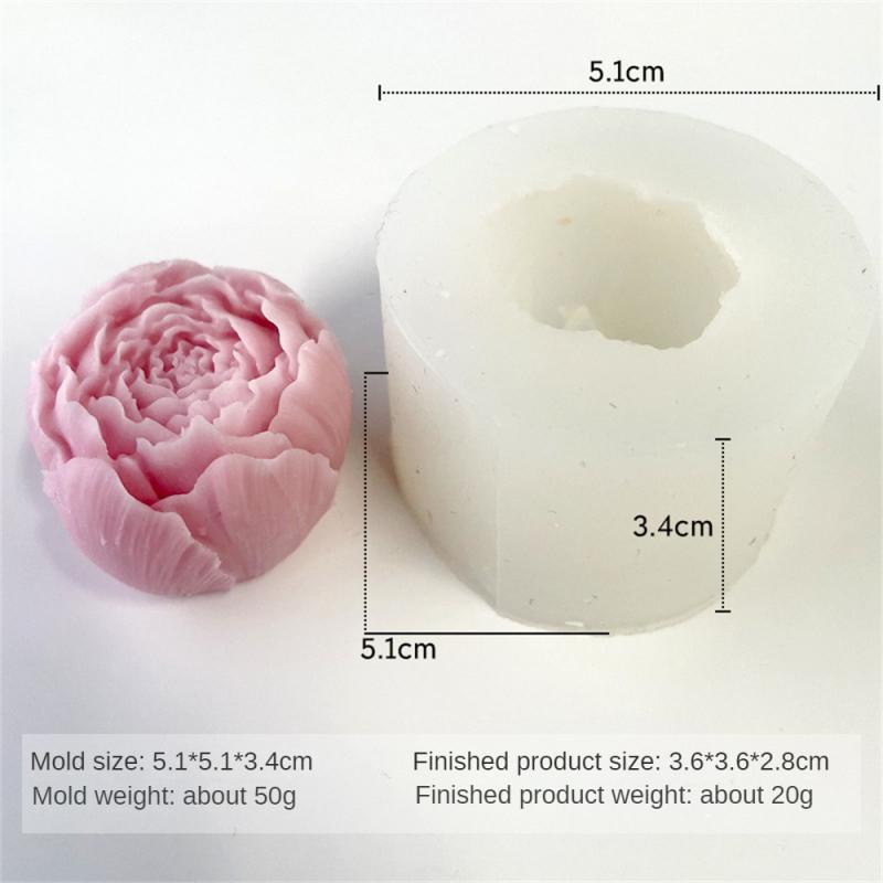 Quality Food-grade Flower Silicone Mold DIY Ornaments Handmade Soap 3D Cake Chocolate Candy Jelly Baking Tool Molds Reusable