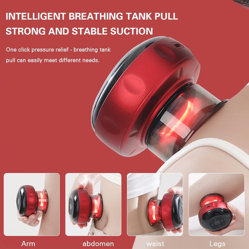 6/12 Gear Charging Vacuum Cupping Therapy Set,Professional Heating Suction Cup Device Neck Arm Massger,Body Scraping Massage