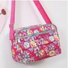 Casual Retro Nylon Shoulder Bag Multi Layered Floral Print Mother Handbag Women's Fashion Vintage Flower Crossbody Bags