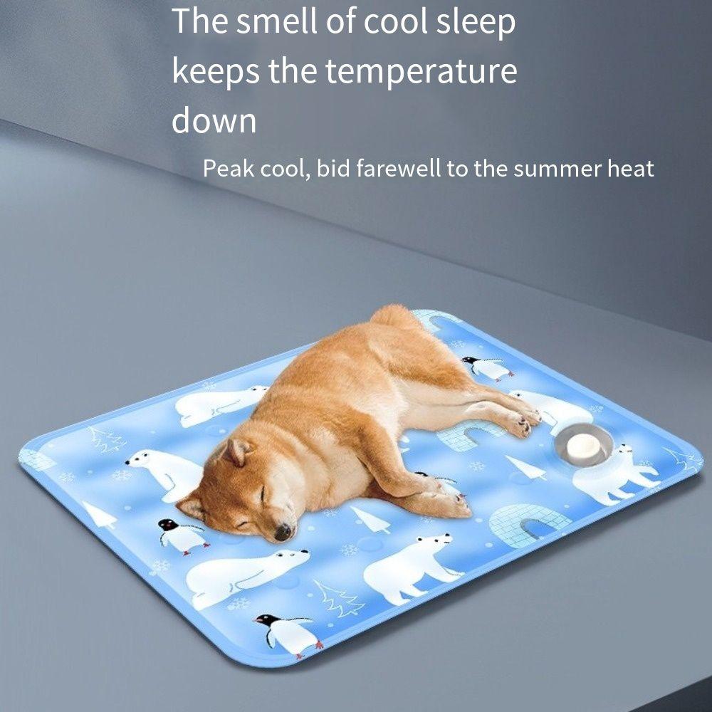 Cool Pet Cooling Mat Ice Gel Dog Cold Bed Mat Summer Blanket Pet Ice Cushion  For Small Big Dogs