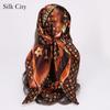 High-quality Luxurious Silk Scarves Headband Scarfs Neck Scarf For Women Chain Silk Scarf Women's Decorative Shawl