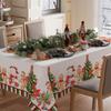 New Christmas Table Cloth Holiday Beautification Decoration Rectangular Table Cloth Anti Slip and Wear-resistant Multi-purpose