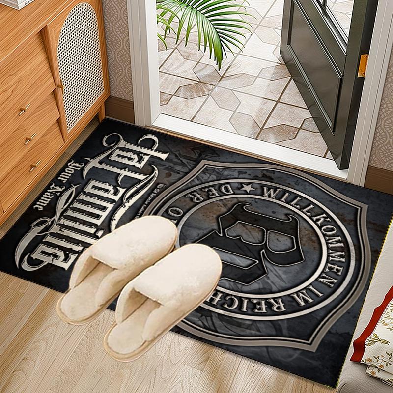 Custom Name Realm Onkelz Band Rug Office Rug, Indoor Rug, Chair Rug, Living Rooms, Doormat Game Rug Home Decor Birthday Christmas Gifts