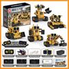 2026 STEAM 5-в-1 Инженерный Робот Wall-E Строительные Блоки Высокотехнологичное Приложение Управление с Пульта Экскаватор Бульдозер Кирпичи Игрушки для Взрослых Подарок