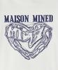 MAISON MINED (W) Рисованное сердце с длинным рукавом Белый