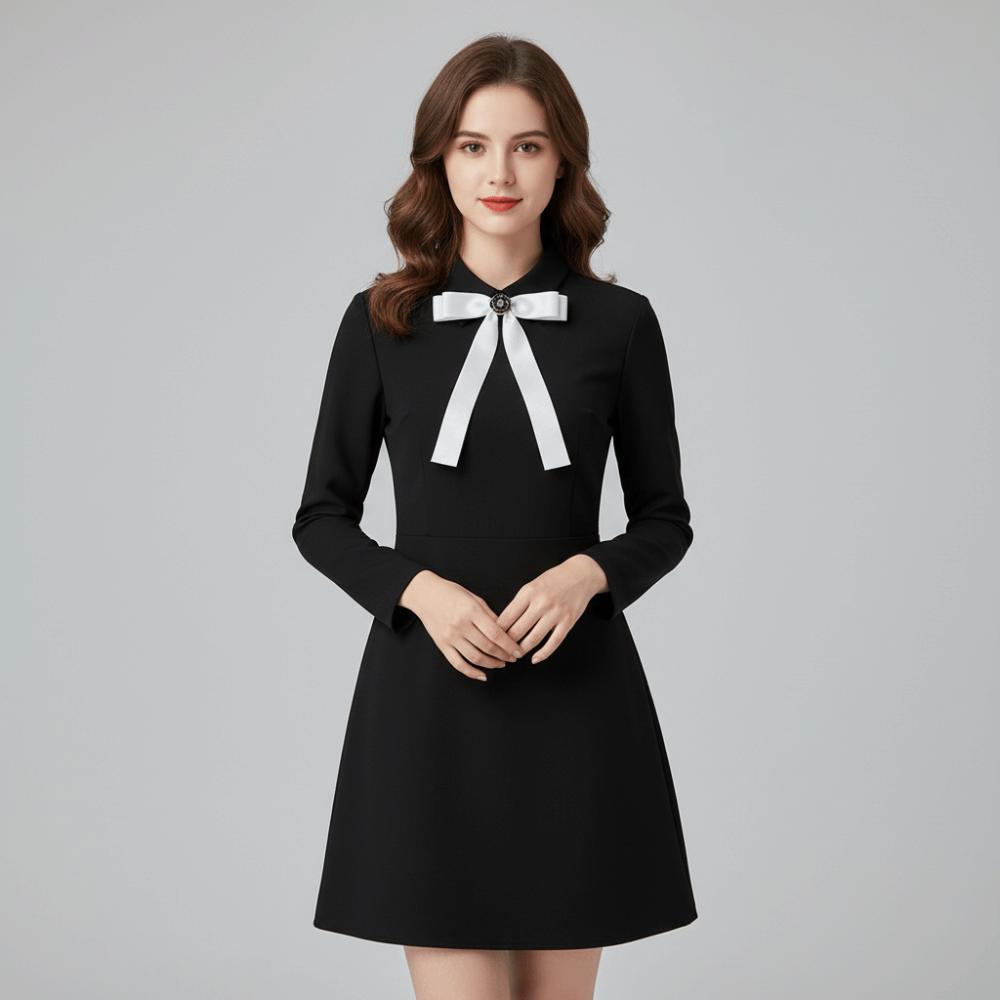 Pearl Black Ribbon Pin White Funerals Memorial Pin Fashion Mourning Badge Brooch Occupation