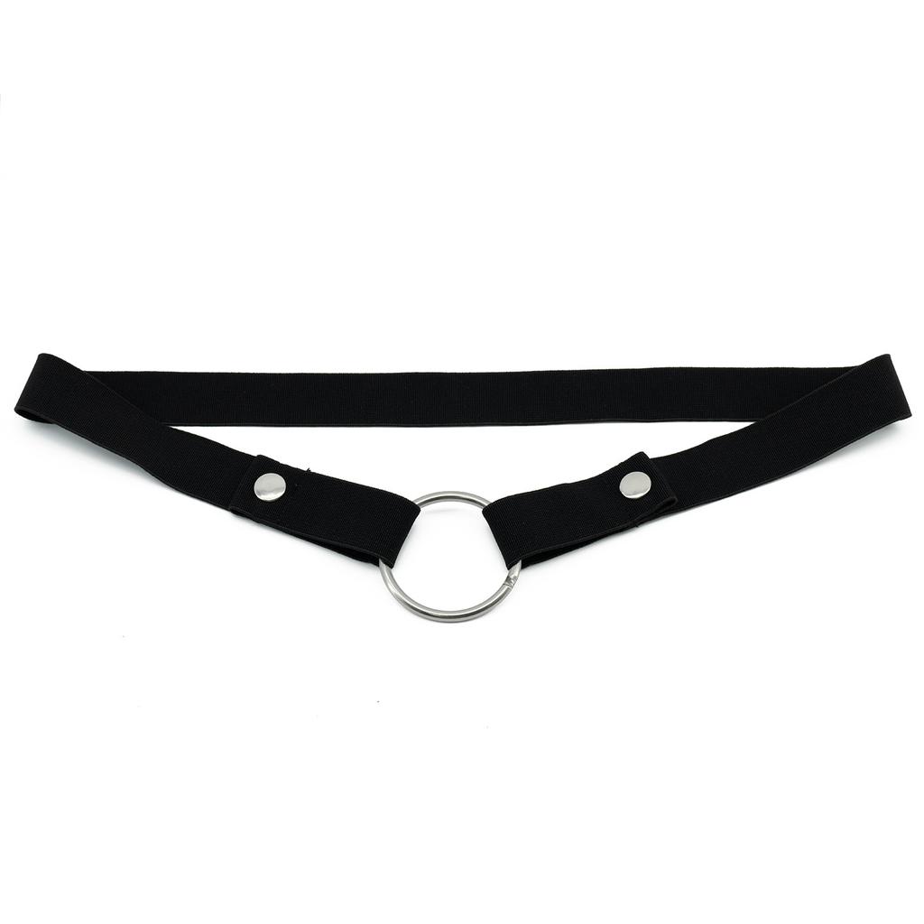 Wide Comfort Men's Chastity Lock Auxiliary Strap with Double-Directional Fixing Strap, Three-Directional Restraint CB Lock and E