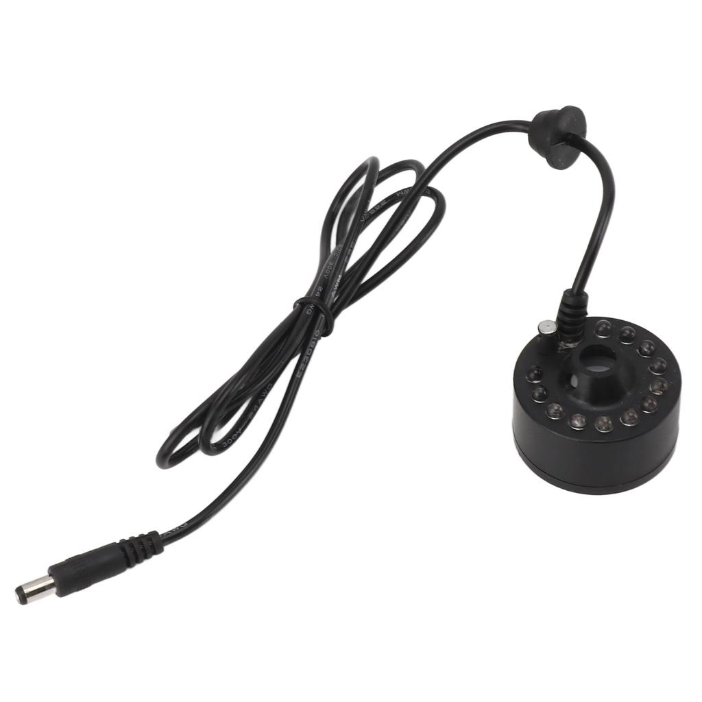 Mist Maker 12LED Beads Colorful DC 5V Interface Waterproof Ultrasound Water Fountain Fogger for