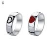 Simple Rings Contrast Color Black/White Valentine Gifts