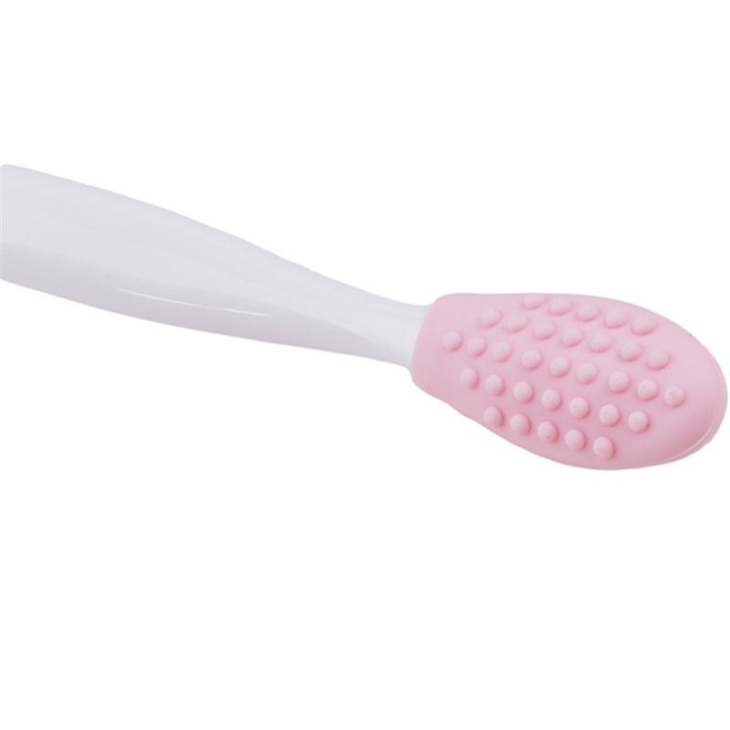 Скраб с двойной головкой Безболезненная силиконовая двусторонняя очищающая щетка Очищает поры Отшелушивает черные точки