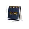 (YOUU06)2026 Mini Simple Calendar Small Desk Calendar Coil Calendar Planner Desktop Decoration Office Stationery New Year