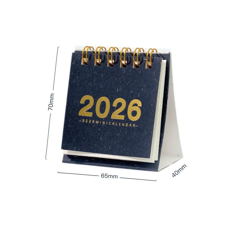 (YOUU06)2026 Mini Simple Calendar Small Desk Calendar Coil Calendar Planner Desktop Decoration Office Stationery New Year