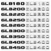 Car Letter Sticker Rear Emblem for Mercedes Benz GLB180 GLB200 GLB220 GLB250 GLB260 GLB300 GLB350 GLB400 GLB450 Trunk Decal