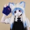 Kig plush animal head wearable headgear Furui Lolita cos cute fursuit Furui fursuit