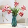 Simulated Tulip Flower Faux Tulip with Long Stem Reusable Low Maintenance Fake Tulip for Flower Arrangement Home Office Wedding Decoration