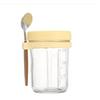 Многоразовые овсяные банки для ночного завтрака, портативная фруктовая чашка для салата с ложкой и мерной отметкой