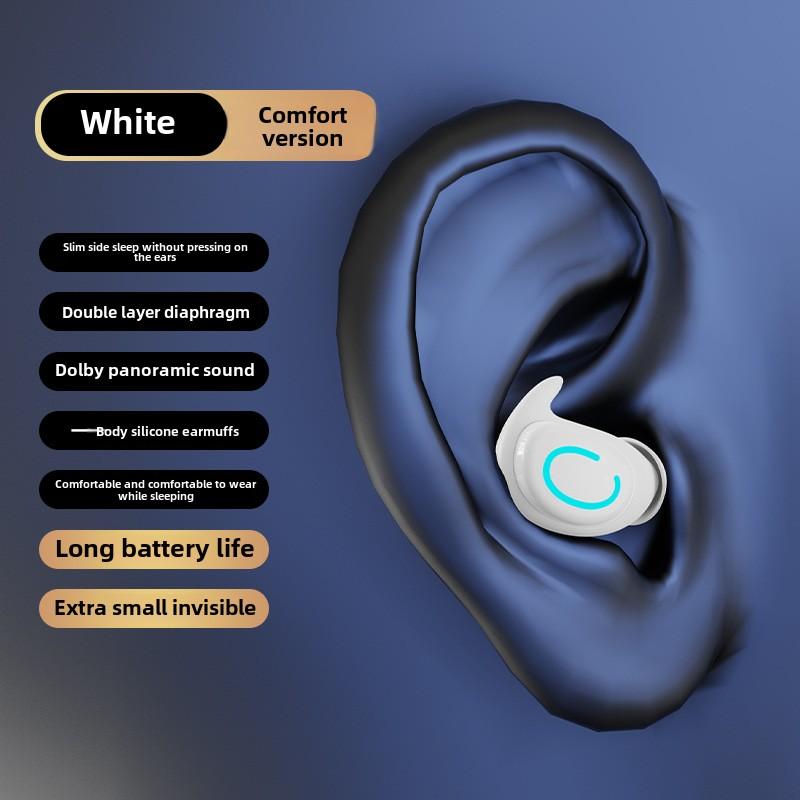 Bluetooth-наушники Беспроводные наушники с длительным сроком службы Невидимые наушники для сна с функцией шумоподавления Мини-наушники-вкладыши