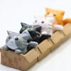 4 шт. Мини-украшение Кот Статуэтка котенка для сада Подарок для детей Детская комната Милая Кавайная игрушка Миниатюрные фигурки Украшение для дома