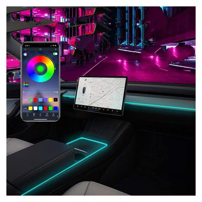 Детали интерьера 21-22 для Tesla Model 3 Y Светодиодная лента для подсветки салона Неоновая подсветка