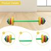 2 Pieces Kids Dumbbell Toy Children Barbell Fitness Equipment Lifting Training Home Exercise