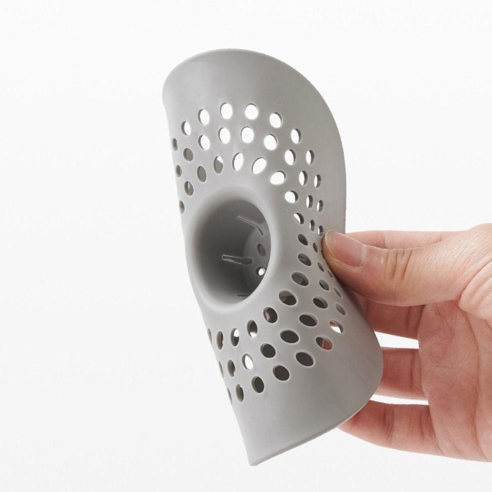 Anti-blocking Hair Kitchen Sink Filter Round Stain Resistant Sink Strainer Lightweight Silicone Hair Filter Hand Sink