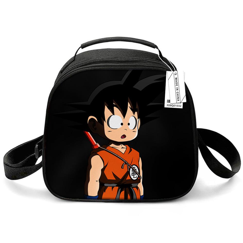 Детская сумка для обеда Dragon Ball, Сумка-ланчбокс для начальной школы, Сумка-холодильник, Мультяшная переносная сумка для еды на плечо