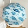 1PC fish shell Umbrella-8-Rib Reinforced Portable Folding Travel Suitable for All Seasons Outdoor Daily Use  -J0334