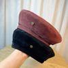 Девочки Корейский Литературный Берет Осень и Зима Ретро Модный Замшевый Берет Коричневая Шляпа Художника
