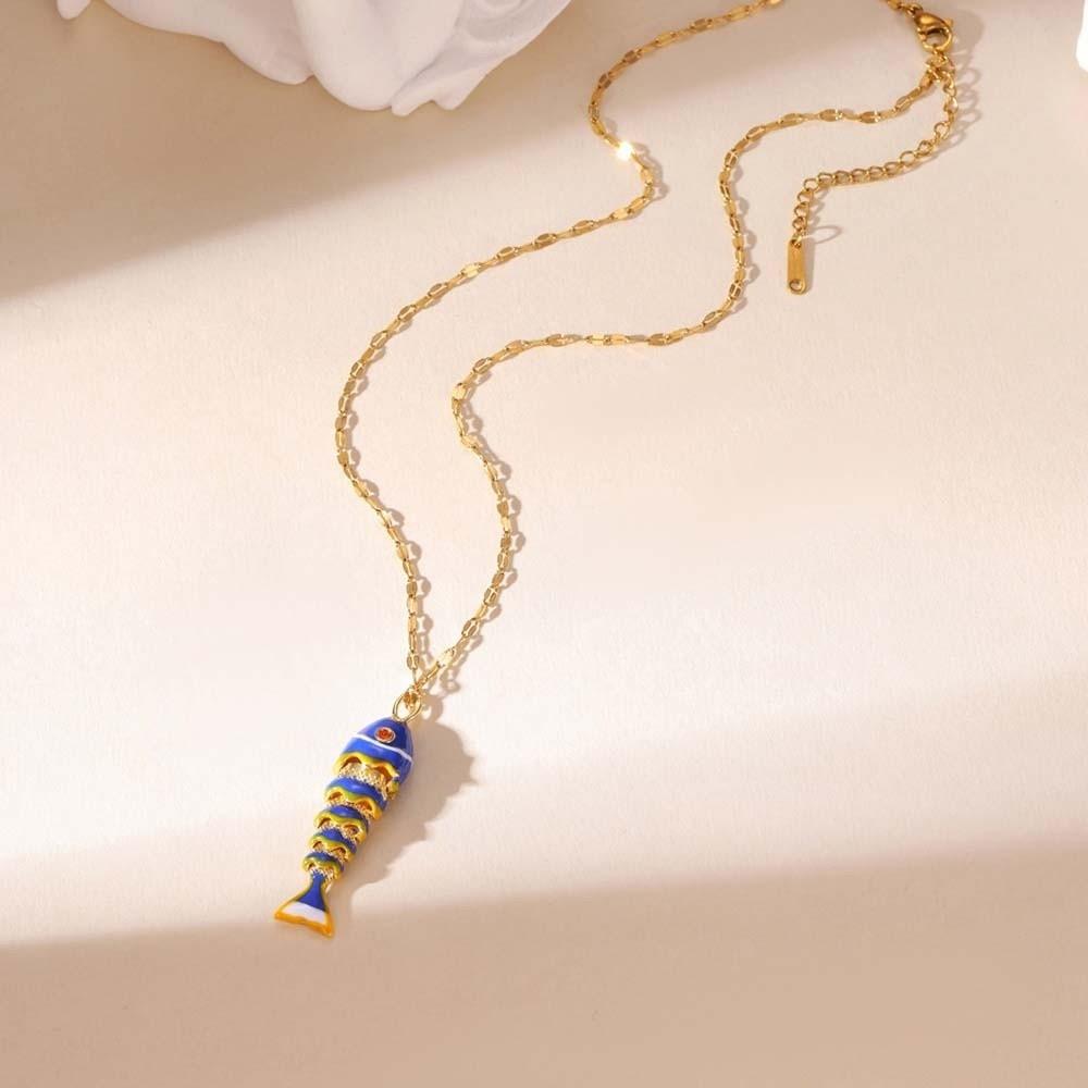 Jewelry Accessories Brass Colorful Small Koi 3D Movable Mini Metal Fish Earrings