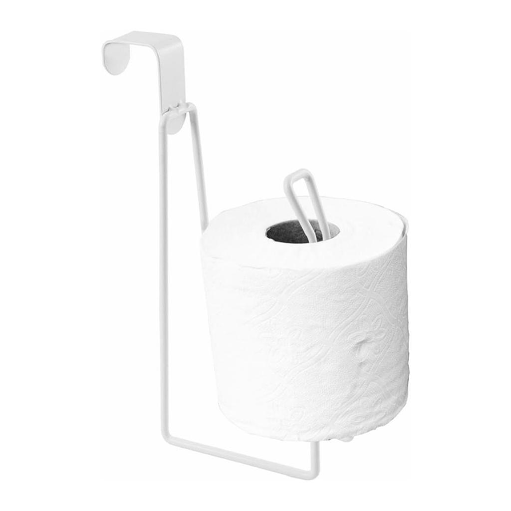 1Pc Iron Toilet Roll Paper Holder Organizer Wall Mount Storage Stand Kitchen Bathroom No Drill Tissue Towel Dispenser