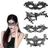 YUHENGCT Lace Eye Venetian Lace School Black 4-Piece Mask, Mask, Sexy, Blindfold, Mask, Women's, Costume, Disguise, Openwork, Christmas, Hallow,